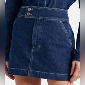 Veronica Beard Bowen Dark Wash Denim Miniskirt in Size 26